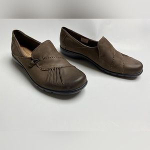 Rockport Shoes Womens 9.5  Loafers Slip On Flats CH4059 Brown Leather Casual